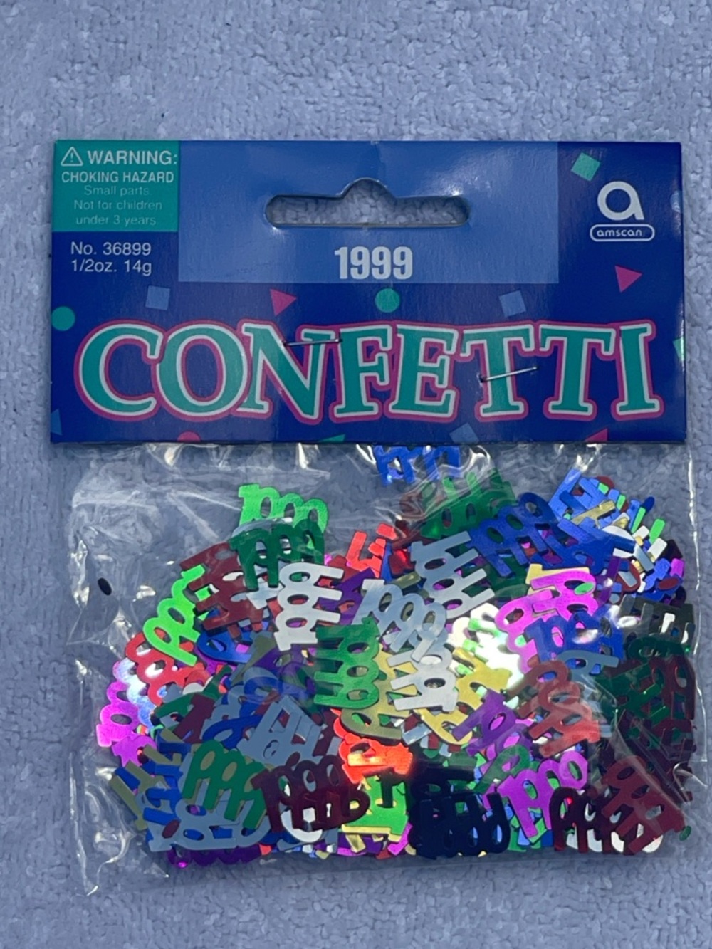 Amscan Metallic Multicolor 1999 Celebration Confetti